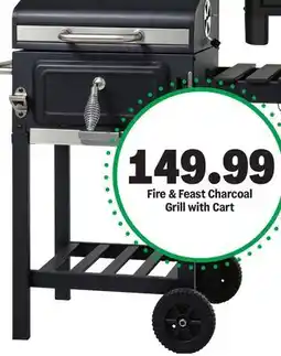Meijer Fire & Feast Charcoal Grill with Cart offer