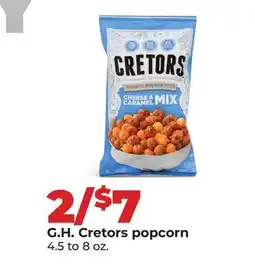 Hy-Vee G. H. Cretors popcorn offer