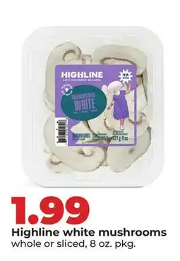 Hy-Vee Highline white mushrooms offer