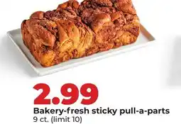 Hy-Vee Bakery-fresh sticky pull-a-parts offer