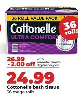 Hy-Vee Cottonelle bath tissue offer