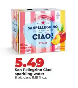 Hy-Vee San Pellegrino Ciao! sparkling water offer