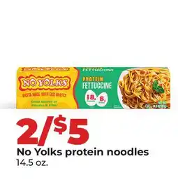 Hy-Vee No Yolks protein noodles offer