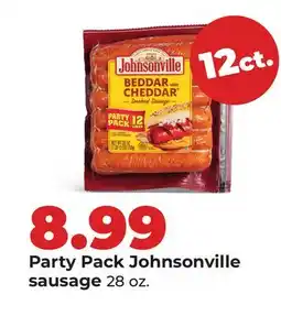 Hy-Vee Party Pack Johnsonville sausage offer