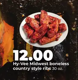Hy-Vee Hy-Vee Midwest boneless country style ribs offer