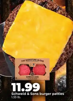 Hy-Vee Schweid & Sons burger patties offer