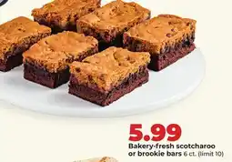 Hy-Vee Bakery-fresh scotcharoo or brookie bars offer