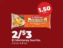 Hy-Vee El Monterey burrito offer