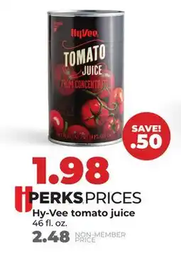 Hy-Vee Hy-Vee tomato juice offer