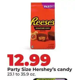 Hy-Vee Party Size Hershey's candy offer
