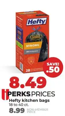 Hy-Vee Hefty kitchen bags offer