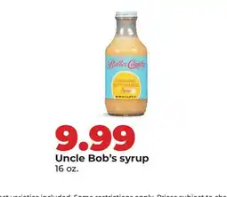 Hy-Vee Uncle Bob's syrup offer