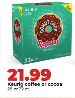 Hy-Vee Keurig coffee or cocoa offer