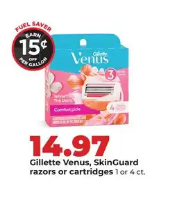 Hy-Vee Gillette Venus, SkinGuard razors or cartridges offer