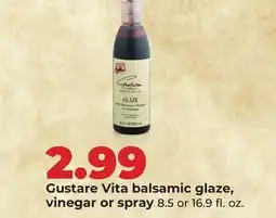 Hy-Vee Gustare Vita balsamic glaze, vinegar or spray offer