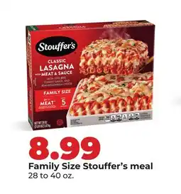 Hy-Vee Family Size Stouffer's meal offer