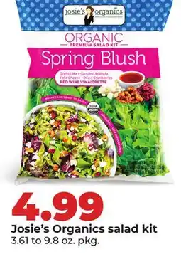 Hy-Vee Josie's Organics salad kit offer
