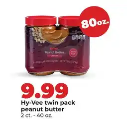 Hy-Vee Hy-Vee twin pack peanut butter offer
