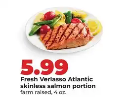 Hy-Vee Fresh Verlasso Atlantic skinless salmon portion offer