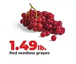 Hy-Vee Red seedless grapes offer