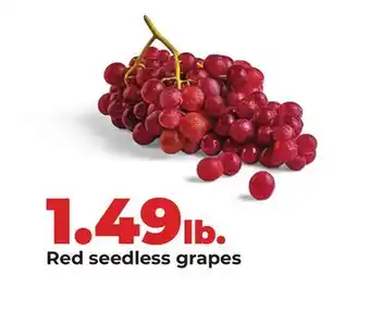 Hy-Vee Red seedless grapes offer