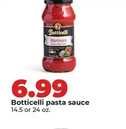 Hy-Vee Botticelli pasta sauce offer