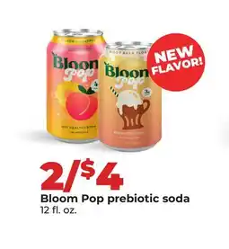 Hy-Vee Bloom Pop prebiotic soda offer