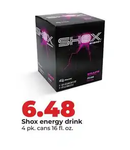 Hy-Vee Shox energy drink offer
