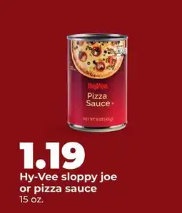 Hy-Vee Hy-Vee sloppy joe or pizza sauce offer