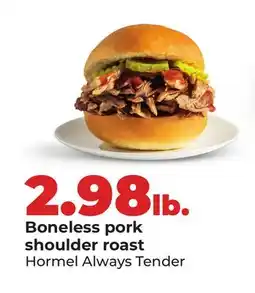 Hy-Vee Boneless pork shoulder roast offer