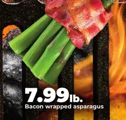 Hy-Vee Bacon wrapped asparagus offer