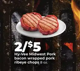 Hy-Vee Hy-Vee Midwest Pork bacon wrapped pork ribeye chops offer