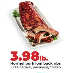 Hy-Vee Hormel pork loin back ribs offer