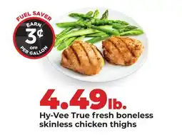 Hy-Vee Hy-Vee True fresh boneless skinless chicken thighs offer