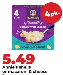 Hy-Vee Annie's shells or macaroni & cheese offer