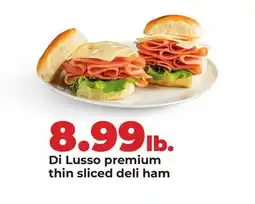 Hy-Vee Di Lusso premium thin sliced deli ham offer