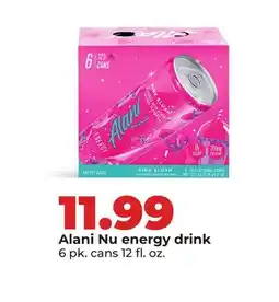 Hy-Vee Alani Nu energy drink offer