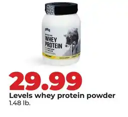 Hy-Vee Levels whey protein powder offer