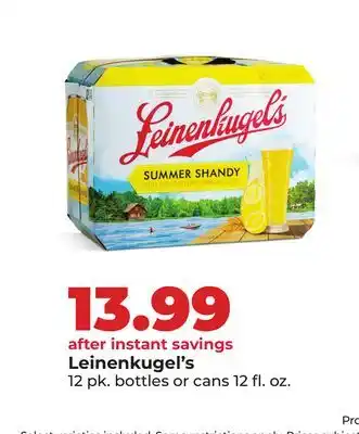 Hy-Vee Leinenkugel's offer
