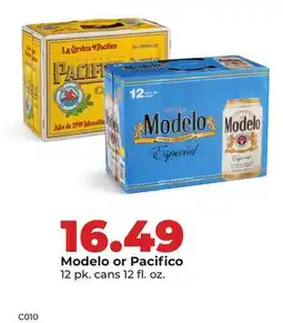 Hy-Vee Modelo or Pacifico offer