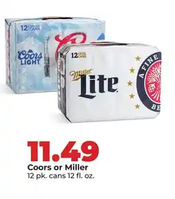 Hy-Vee Coors or Miller offer