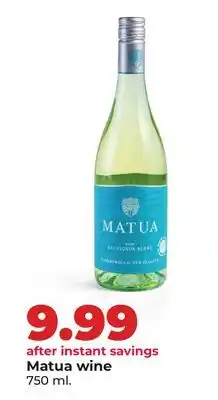Hy-Vee Matua wine offer