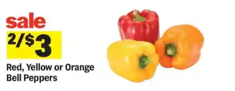 Red, Yellow or Orange Bell Peppers