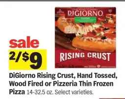 Meijer DiGiorno Rising Crust, Hand Tossed, Wood Fired or Pizzeria Thin Frozen Pizza offer