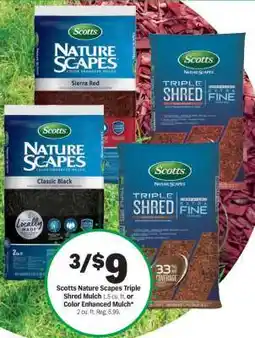 Meijer Scotts Nature Scapes Triple Shred Mulch offer