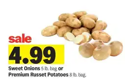 Meijer Sweet Onions or Premium Russet Potatoes offer