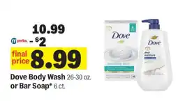 Meijer Dove Body Wash or Bar Soap offer