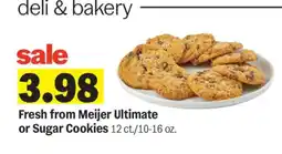 Meijer Fresh from Meijer Ultimate or Sugar Cookies offer