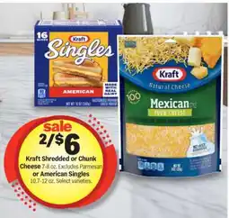 Meijer Kraft Shredded or Chunk Cheese offer