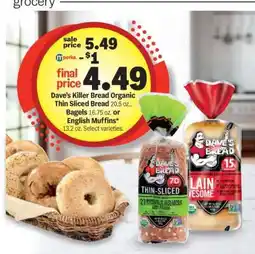 Meijer Dave's Killer Bread Organic Thin-Sliced Bread offer